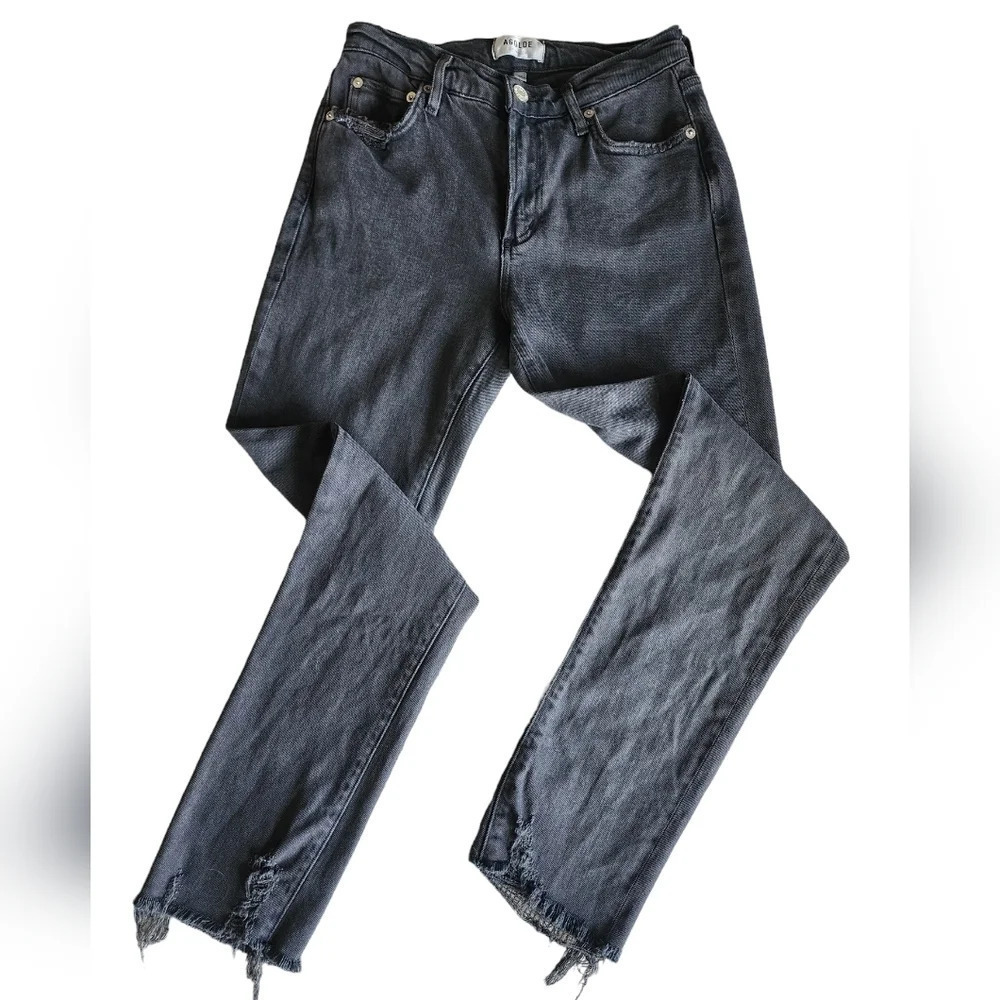 AGOLDE Jamie Womens Black Jeans